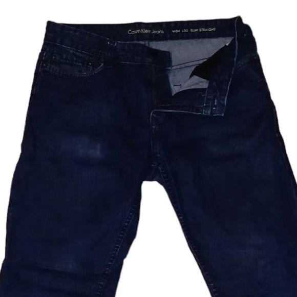 Calvin Klein Slim Straight Jeans Men's Size 34 - Picture 3 of 9